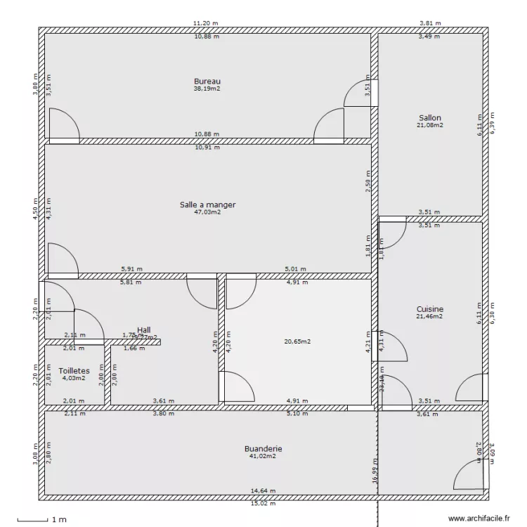 Maison BMC7870. Plan de 