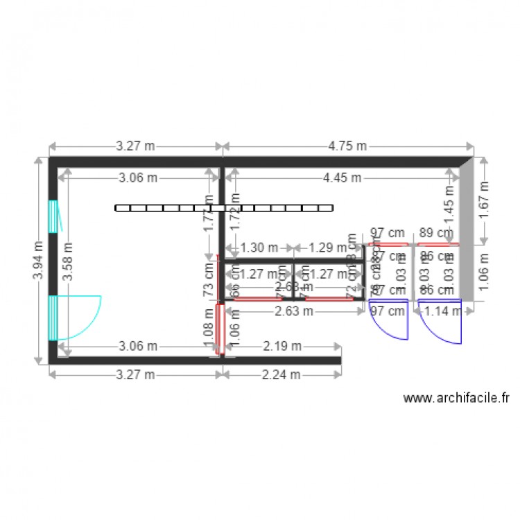 salles Bouridé. Plan de 0 pièce et 0 m2