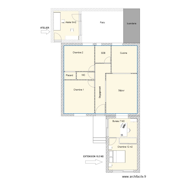 Projet 2. Plan de 0 pièce et 0 m2