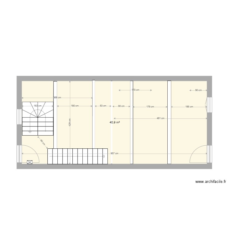 MuretBarry1EEscalierLM. Plan de 0 pièce et 0 m2
