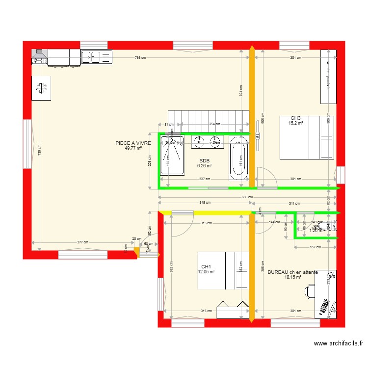 test escalier le mieux. Plan de 0 pièce et 0 m2