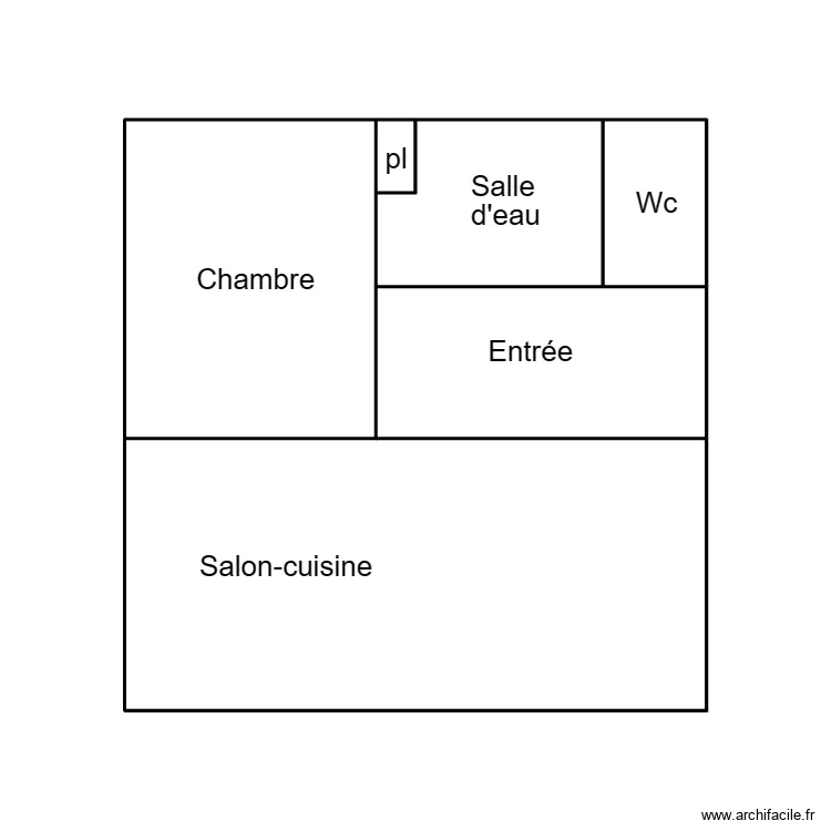 QUIMPER CARIOU. Plan de 