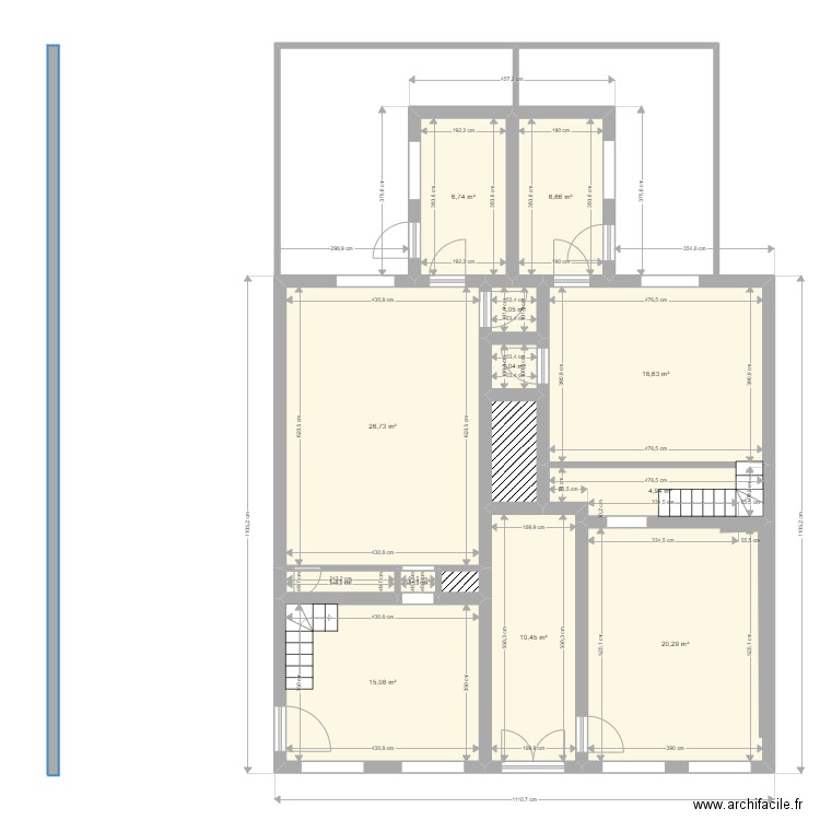 Projet Fleurus 2 Rez. Plan de 0 pièce et 0 m2