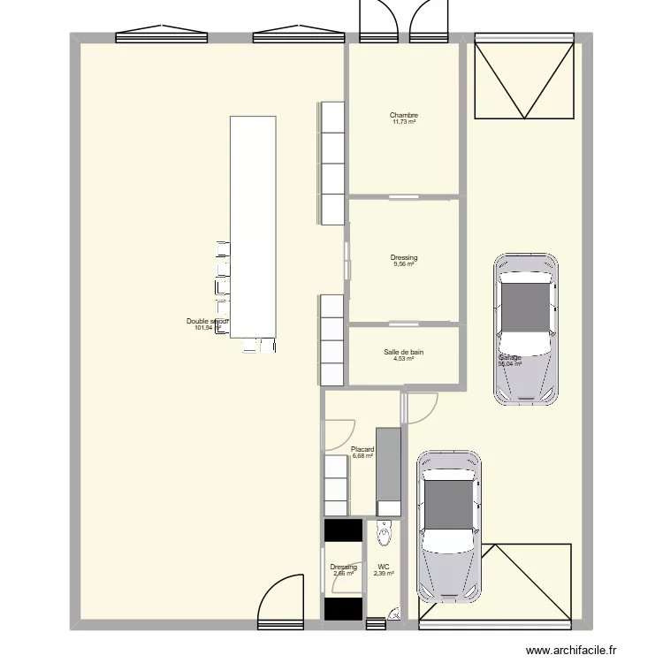 Hangar V Juin 2026. Plan de 8 et 196 m² Hangar V Juin 2026. Plan de 8 et 196 m²