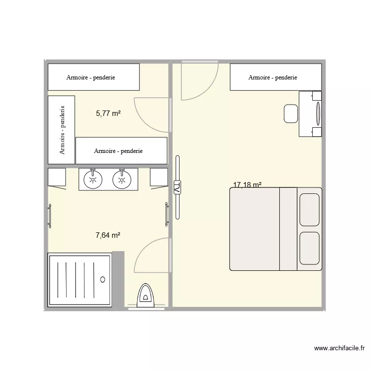 SP VG. Plan de 3 Pièces et 31 m² SP VG. Plan de 3 Pièces et 31 m²