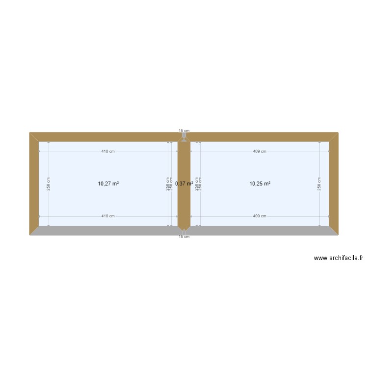côté sud avant. Plan de 0 pièce et 0 m2