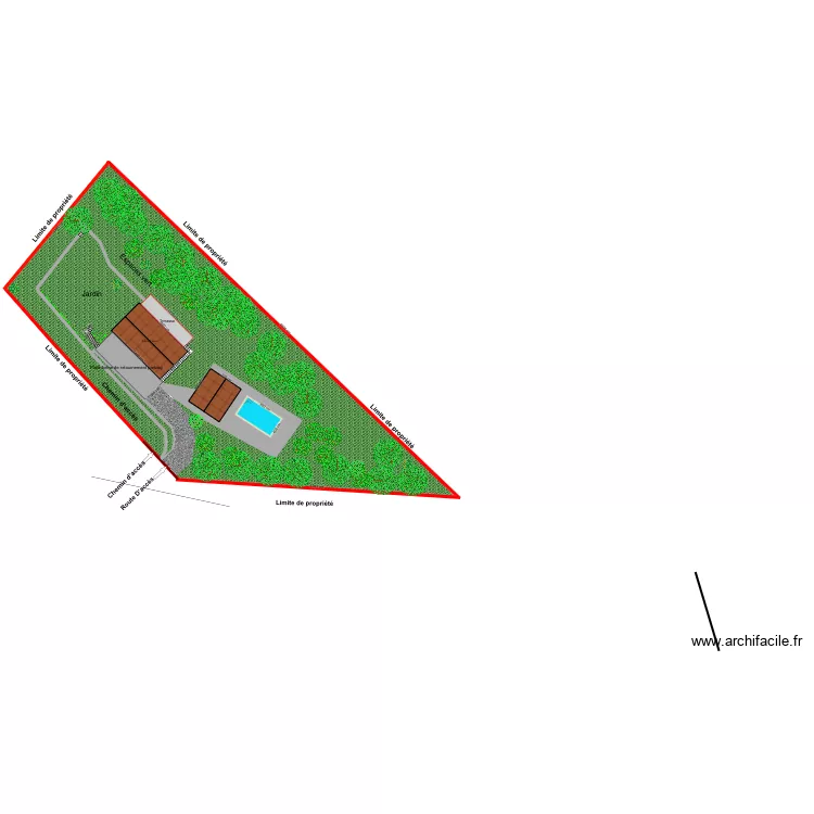 Plan de masse. Plan de 