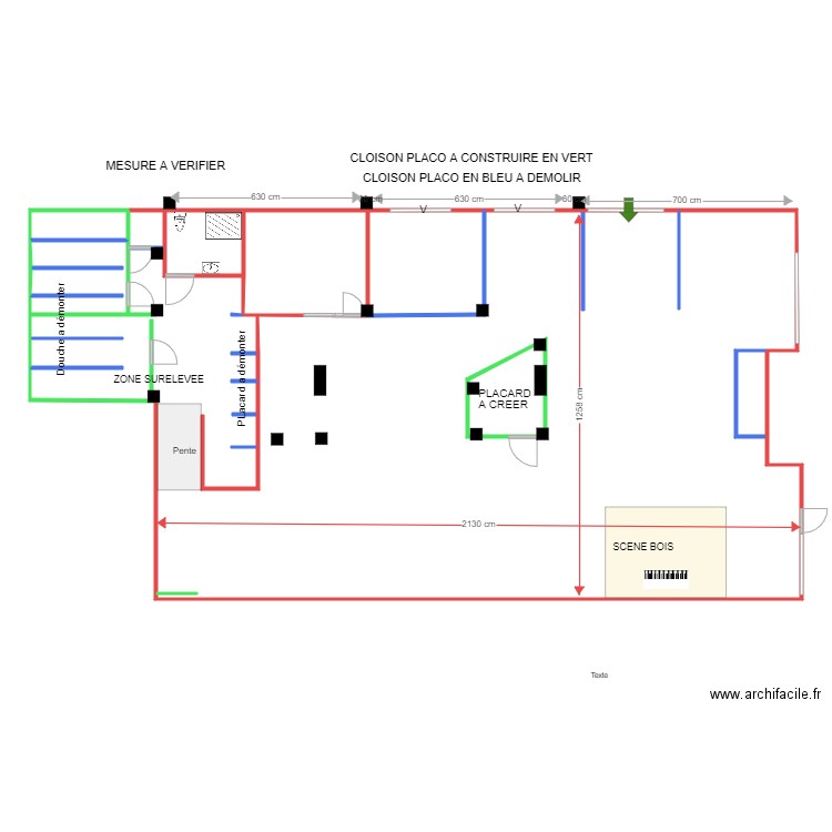 NEGRESKO 3 COTATION  1er aménagement. Plan de 0 pièce et 0 m2