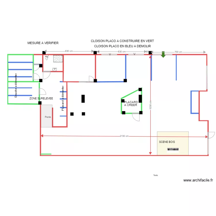 NEGRESKO 3 COTATION  1er am&eacute;nagement. Plan de 