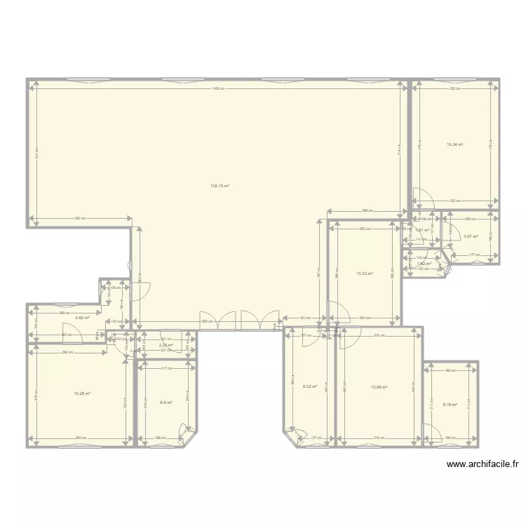 PLAN 21 HOCHE PROJET &agrave; compl&eacute;ter. Plan de 