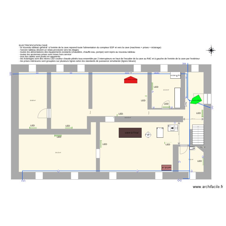 Platane St Gervais Cave v2. Plan de 0 pièce et 0 m2