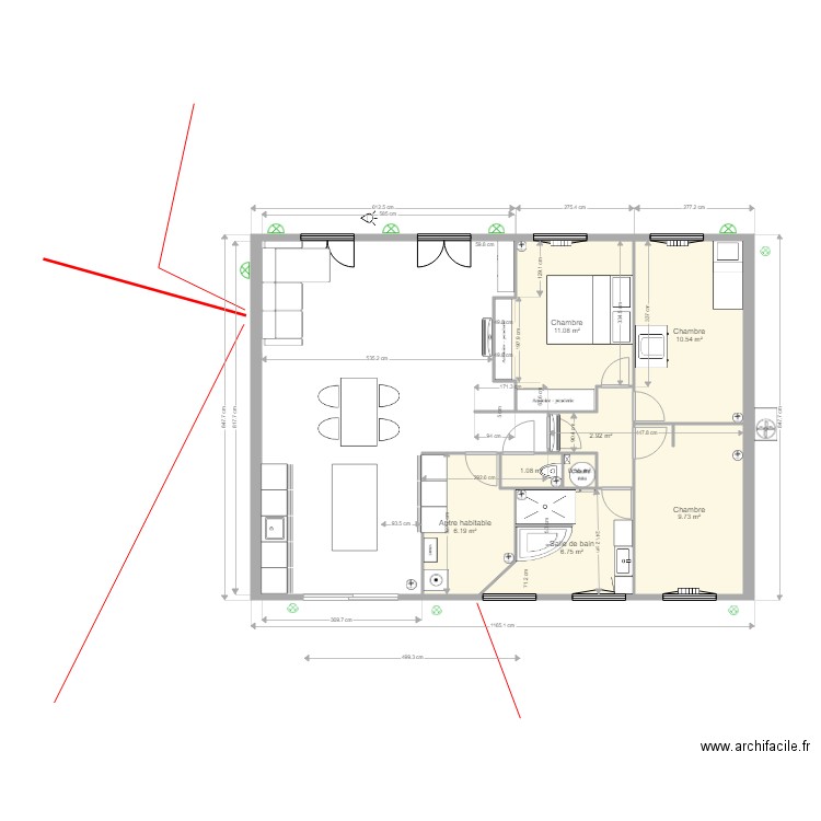 Plan maison rénové. Plan de 0 pièce et 0 m2