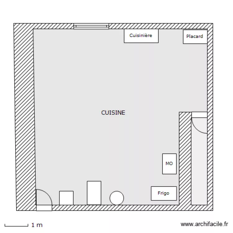 CUISINE. Plan de 
