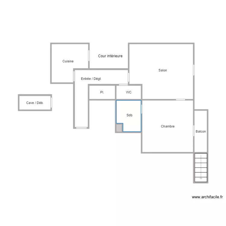 CHEVALIERLA BARRE. Plan de 