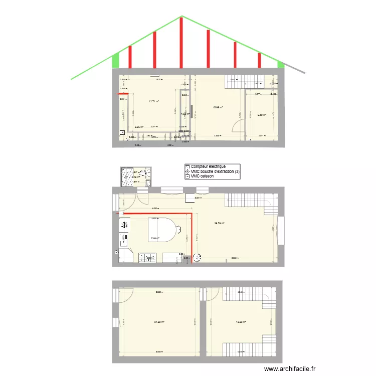 &eacute;bauche 2. Plan de 