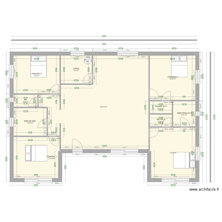 Saussigna. Plan de 0 pièce et 0 m2