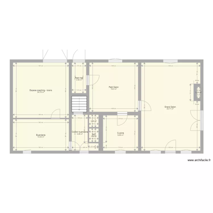 Maison Test. Plan de 