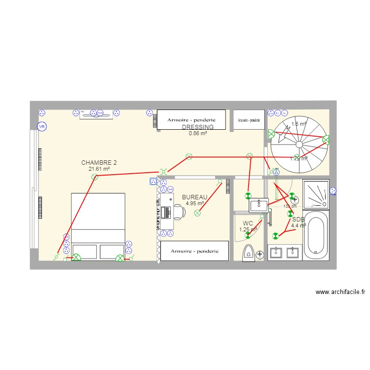 Niveau Entresol   Plan electrique 2. Plan de 0 pièce et 0 m2