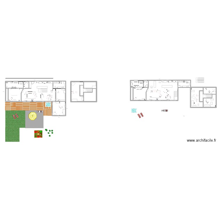 Plan mars 26F RB + 2e. Plan de 14 pièces et 351 m2