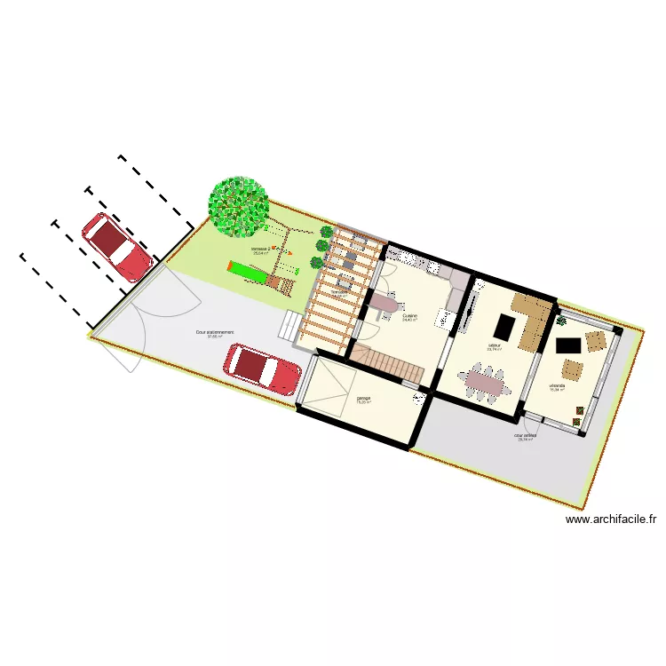 Maalaoui plan bas. Plan de 