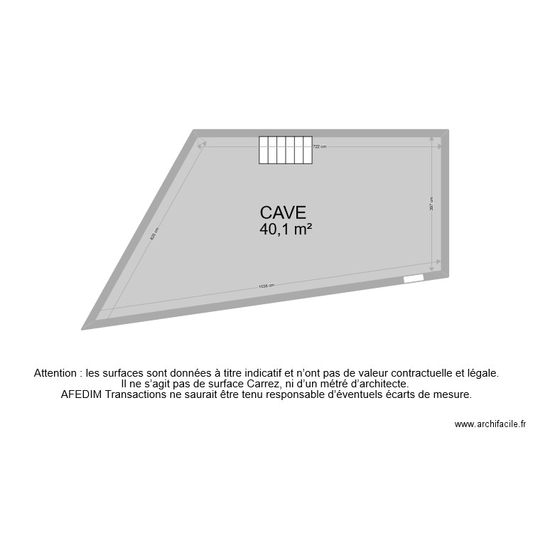 BI 9073 CAVE . Plan de 0 pièce et 0 m2