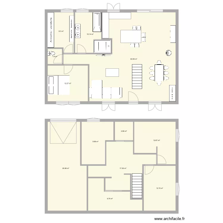 Velaine Modifi&eacute;e. Plan de 