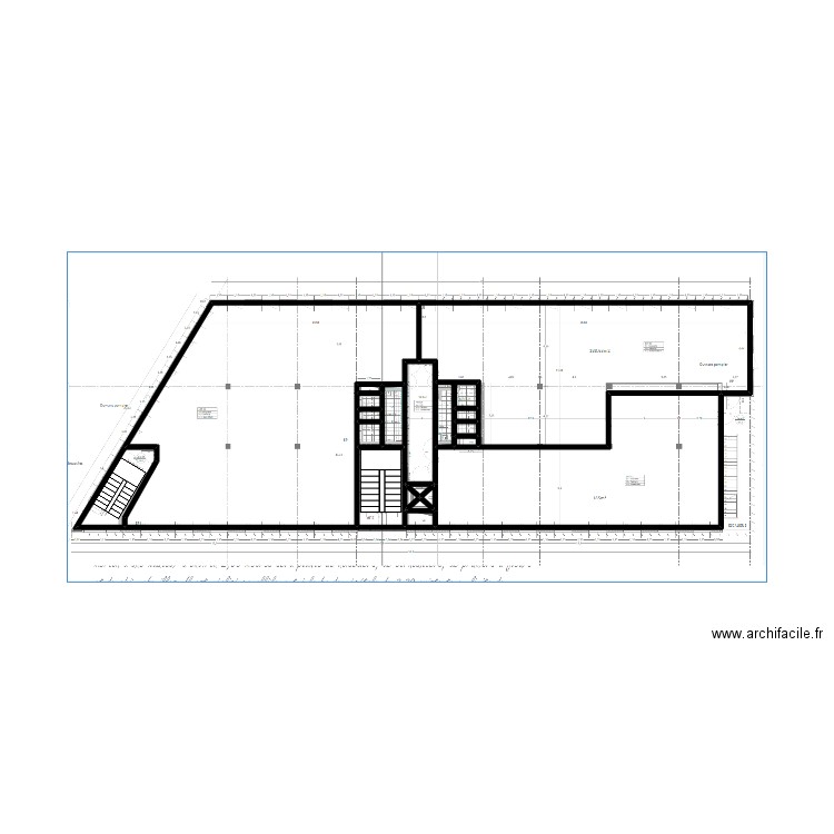 46303 croquis 1er étage. Plan de 20 pièces et 27 m2