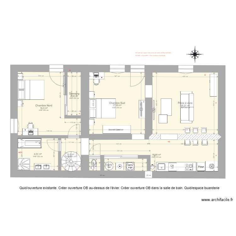 20201001 MAISON DE FERME GRAND F3 RDC vPPL. Plan de 0 pièce et 0 m2