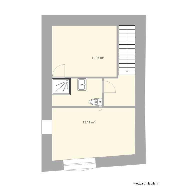 marennes2 ETAGE salle de bain escalier chai. Plan de 0 pièce et 0 m2