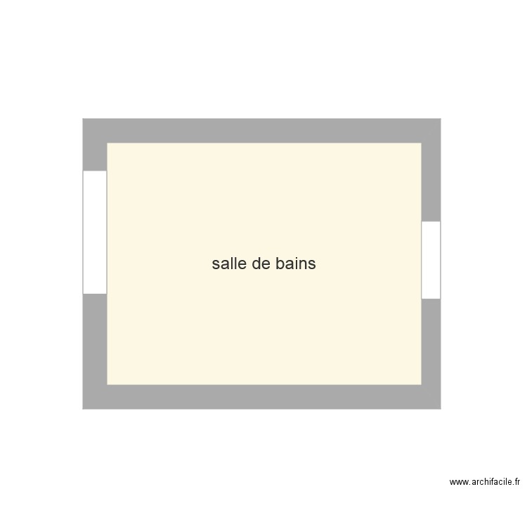 salle de bains aubade. Plan de 0 pièce et 0 m2