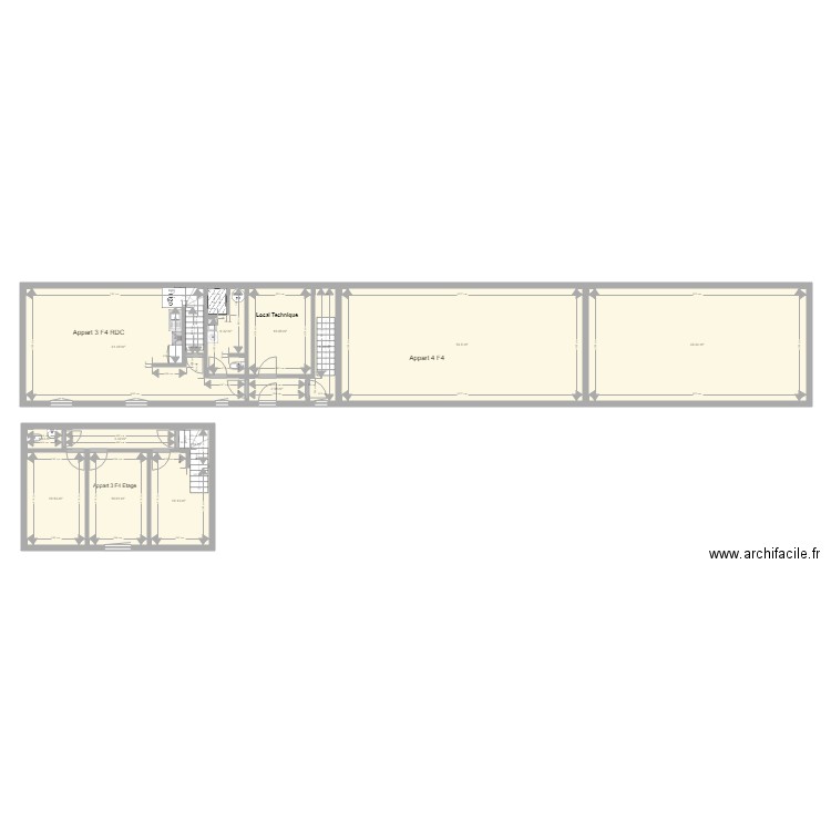 pierre de bresse Le moulin Appart 3 et 4 RDC. Plan de 0 pièce et 0 m2