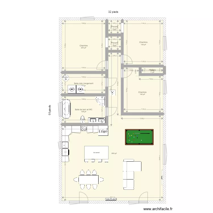 Lac Dion 32x55. Plan de Lac Dion 32x55. Plan de
