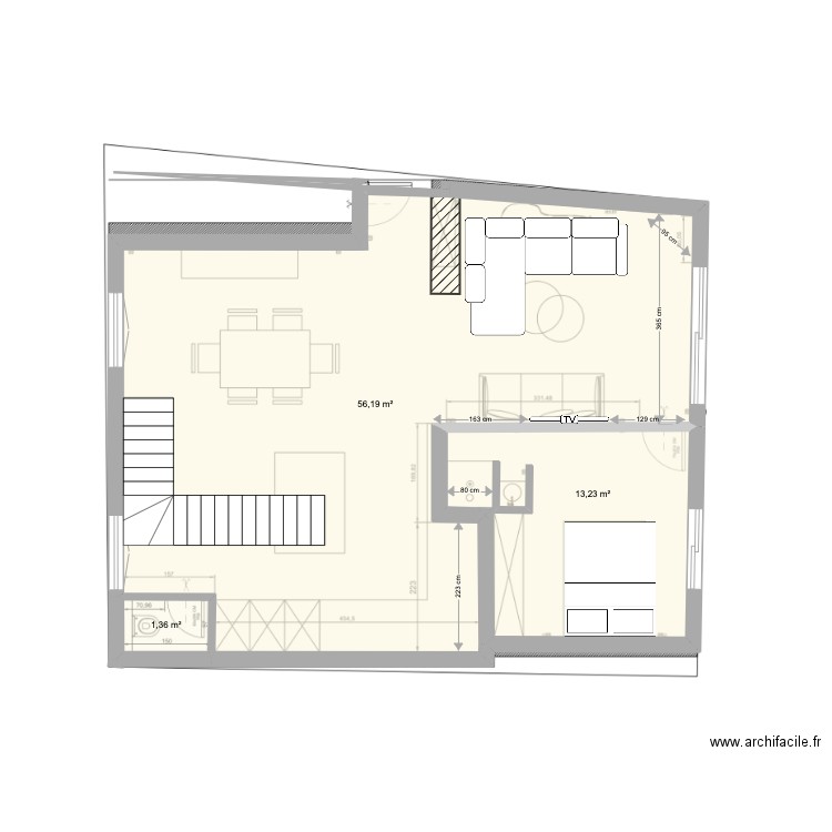 Maison Lorient RDC. Plan de 0 pièce et 0 m2