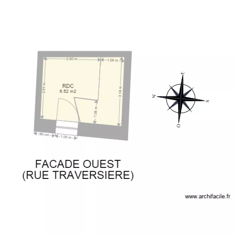 permis de construire travaux. Plan de 