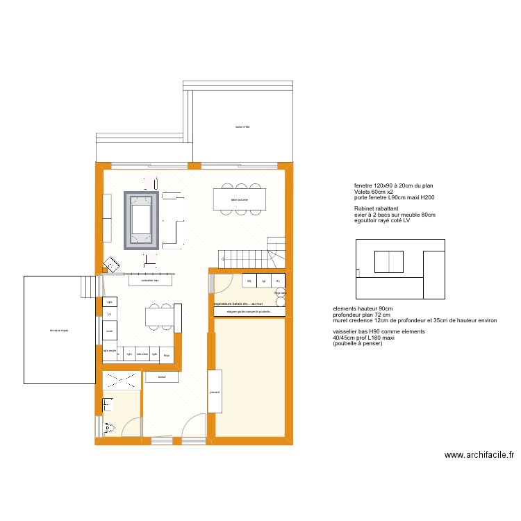 PLAN VERSION 2. Plan de 4 pièces et 82 m2