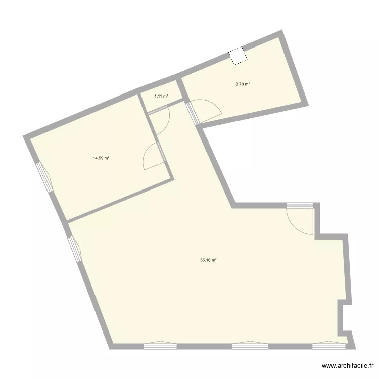 maucaillou existant. Plan de 