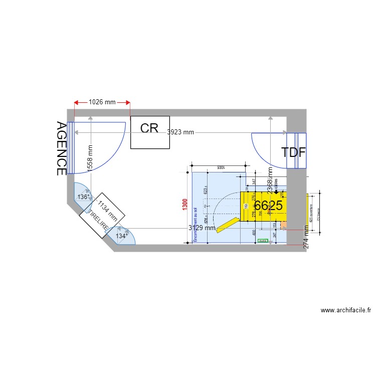 PLAN DE MASSE EXISTANT ALES SUD 6625. Plan de 0 pièce et 0 m2