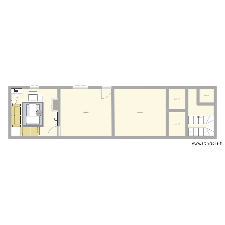 maison autun. Plan de 7 pièces et 92 m2