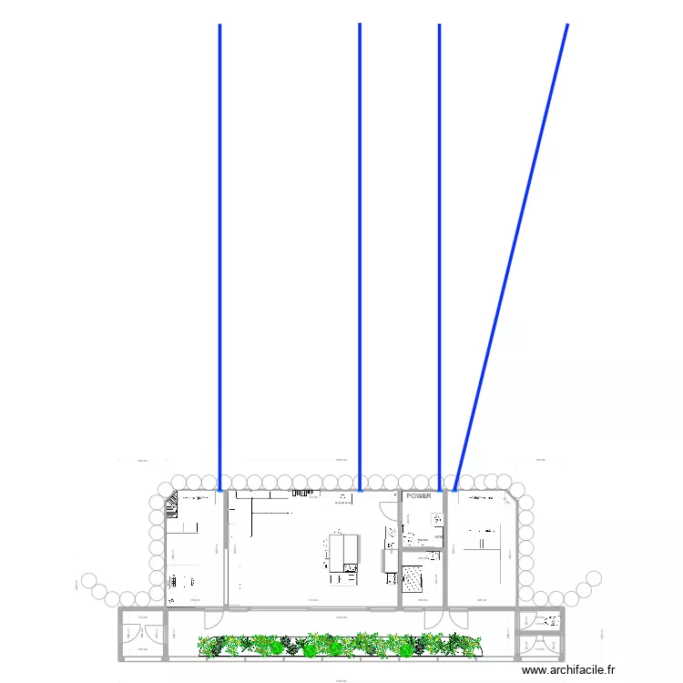 Earthship 1 BIGBIRD cuisine ilot. Plan de 