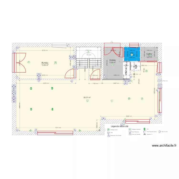 &Eacute;lectricit&eacute; Ideelec. Plan de 