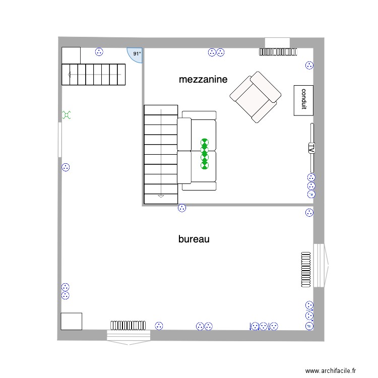 mezzanine et bureau 29 octobre 2019. Plan de 0 pièce et 0 m2