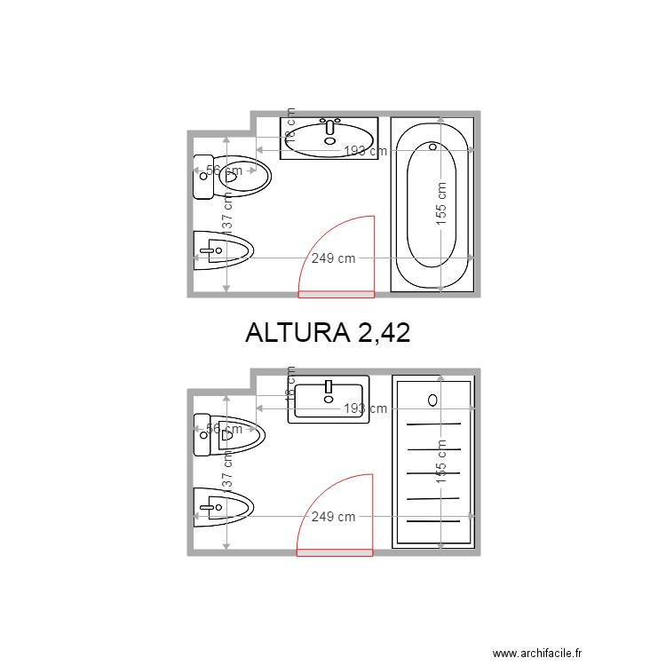 JOAN MERINO BAÑO SUITTE. Plan de 0 pièce et 0 m2