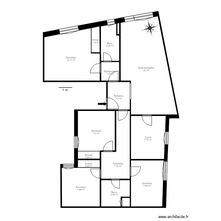 CASA SERFA AV DE LES ESCOLES 20 4 1 ESCALDES. Plan de 0 pièce et 0 m2