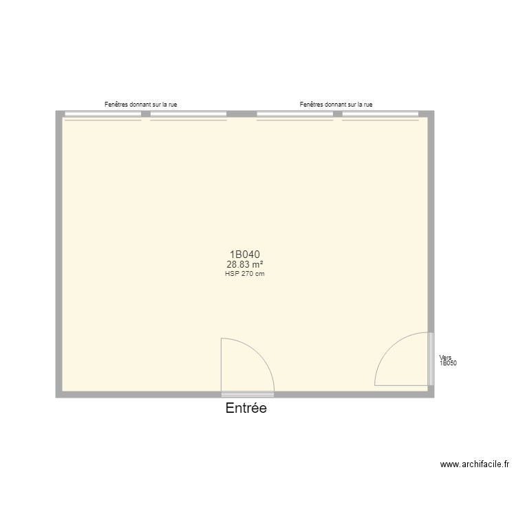 Bureau 1B040 FS. Plan de 0 pièce et 0 m2