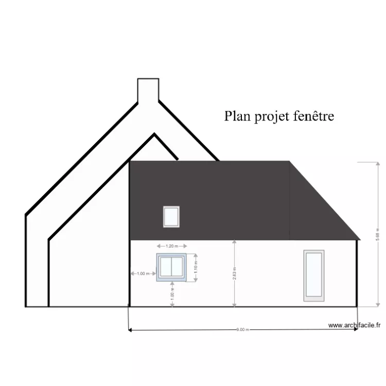 plan projet avec fenetre. Plan de plan projet avec fenetre. Plan de