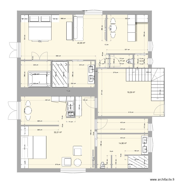 K ET N 2  nic mag rez new 08 . Plan de 7 pièces et 115 m2