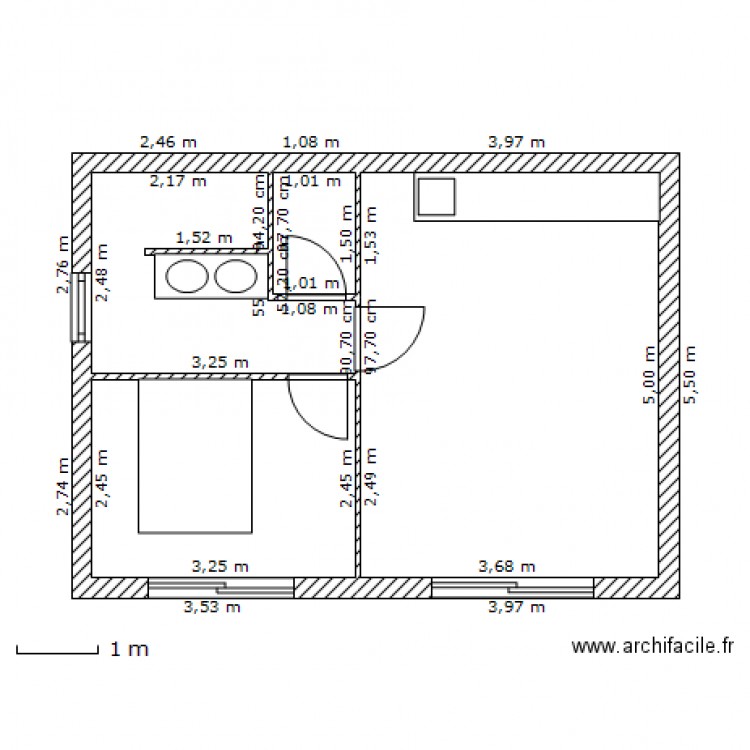 GITE. Plan de 0 pièce et 0 m2