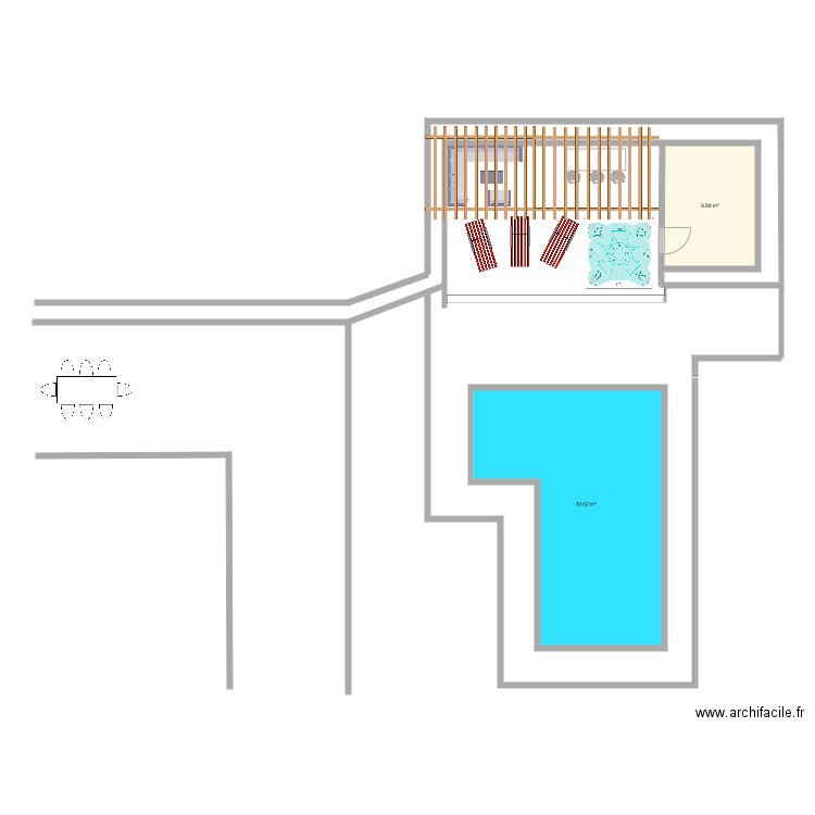 plan piscine. Plan de 0 pièce et 0 m2