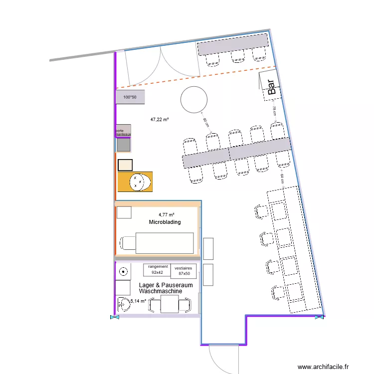 NB20 2022 peinture. Plan de 