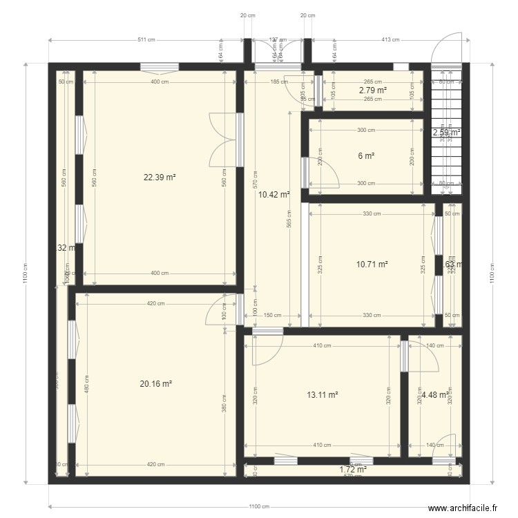 11x11m N 49336558. Plan de 0 pièce et 0 m2